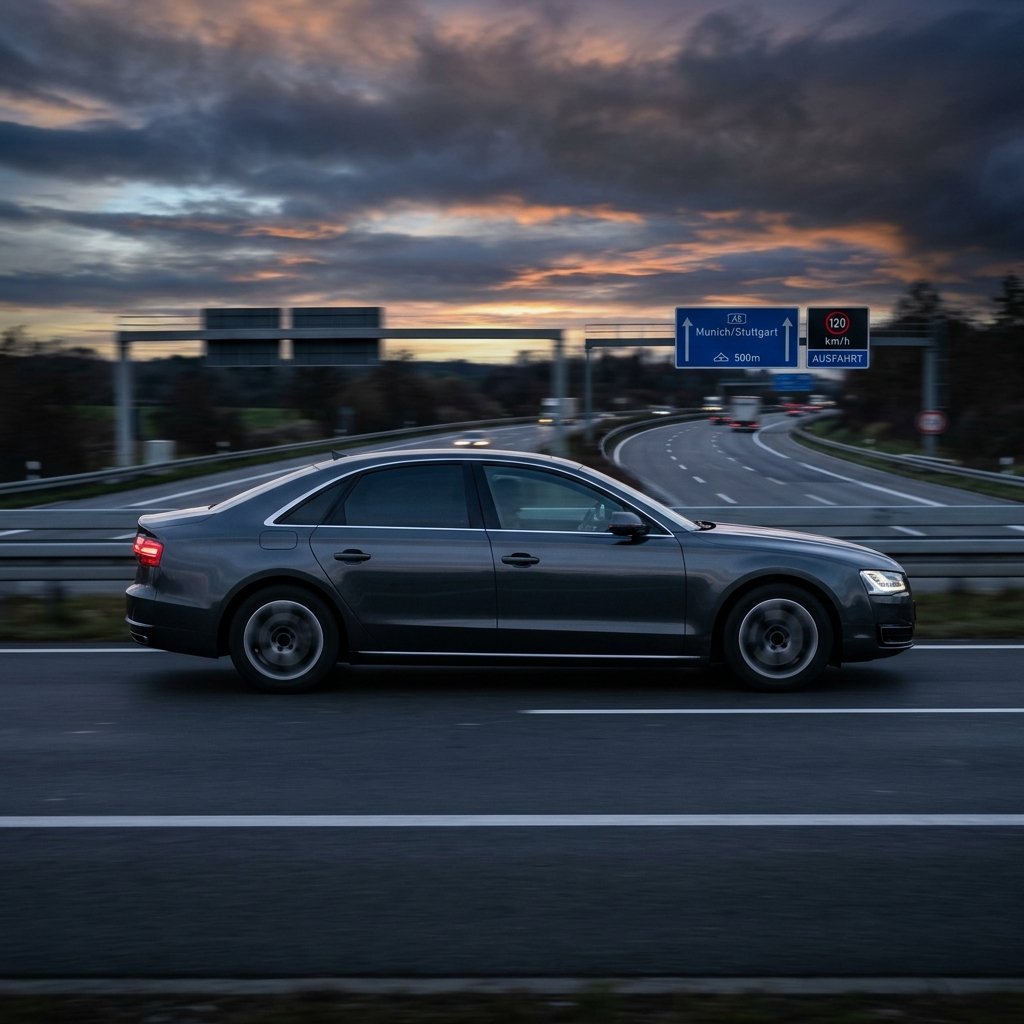 Auto auf Autobahn